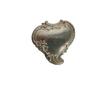 Antique Victorian Sterling Silver Brooch Ornate Art Nouveau